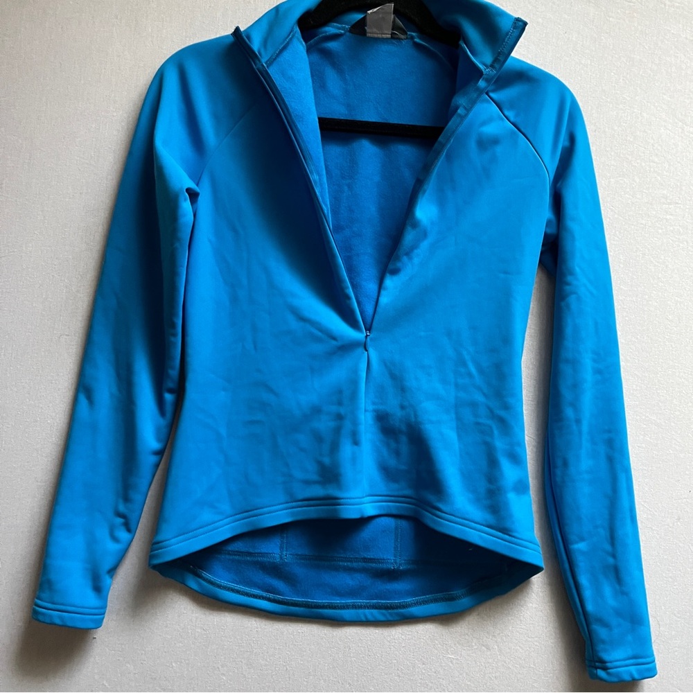 MEC Women's Blue Fleece-Lined Cycling Jersey Jacket Size S Made in Canada - Picture 4 of 9